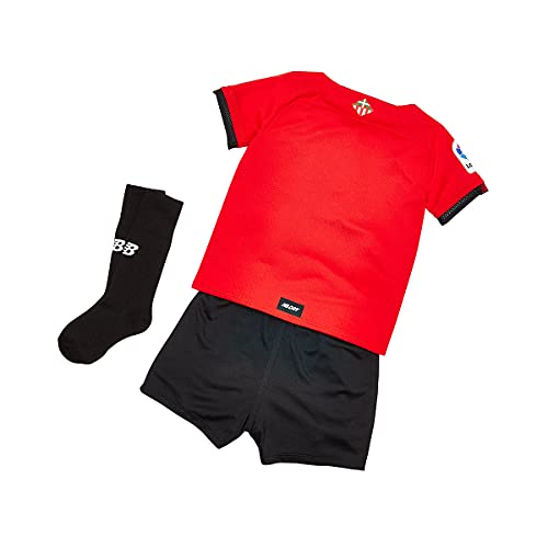 New Balance AC Bilbao Primera Equipación 2021-2022 Niño, Conjunto, Red-White-Black, Talla 1-2Y