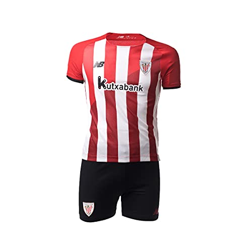 New Balance Athletic Club Bilbao Primera Equipación 2021-2022 Niño, Conjunto, Red-White-Black, Talla M