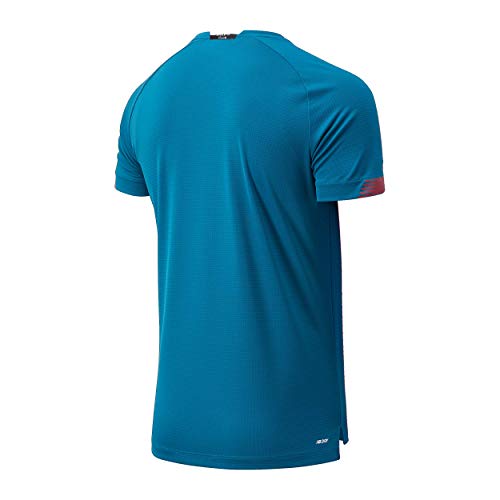 New Balance Athletic Club On-Pitch Camiseta MC Entreno Jr Entrenamiento Niño ACB, Niños, Dark Neptune, SB