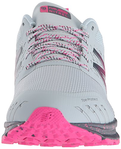 New Balance Nitrel v1, Zapatillas de Running para Asfalto Mujer, Gris (Light Porcelain Blue/Gunmetal/Pink GLO Rl1), 40.5 EU