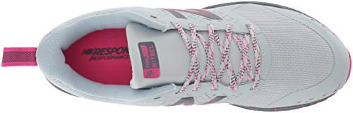 New Balance Nitrel v1, Zapatillas de Running para Asfalto Mujer, Gris (Light Porcelain Blue/Gunmetal/Pink GLO Rl1), 40.5 EU