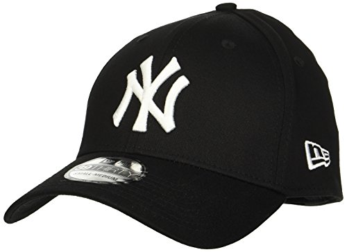 New Era 39thirty New York Yankees - Gorra para hombre, color negro (black/white), talla S/M