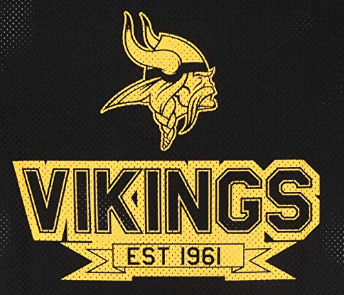 New Era Minnesota Vikings T Shirt/tee NFL Contrast Sleeve Black - XXL