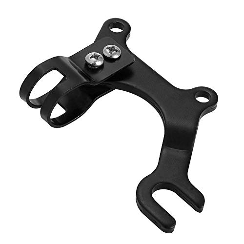 NICEJW Soporte de freno de disco, ajustable para bicicleta MTB de bicicleta, soporte de freno de disco, soporte de montaje fácil de instalar, accesorios de bicicleta, color negro 31,8 mm