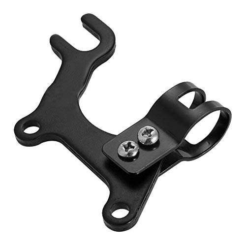 NICEJW Soporte de freno de disco, ajustable para bicicleta MTB de bicicleta, soporte de freno de disco, soporte de montaje fácil de instalar, accesorios de bicicleta, color negro 31,8 mm