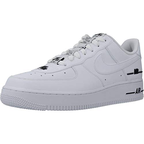 Nike Air Force 1 '07 Lv8 3, Zapatilla de Baloncesto Hombre, Blanco/Blanco/Negro, 42 EU