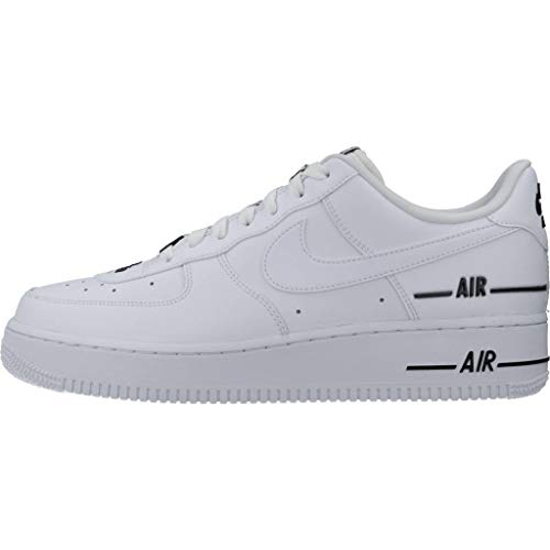 Nike Air Force 1 '07 Lv8 3, Zapatilla de Baloncesto Hombre, Blanco/Blanco/Negro, 42 EU