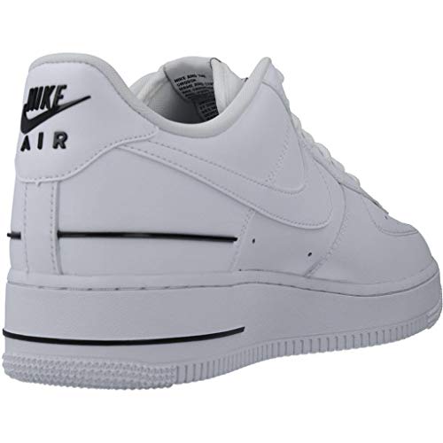 Nike Air Force 1 '07 Lv8 3, Zapatilla de Baloncesto Hombre, Blanco/Blanco/Negro, 42 EU