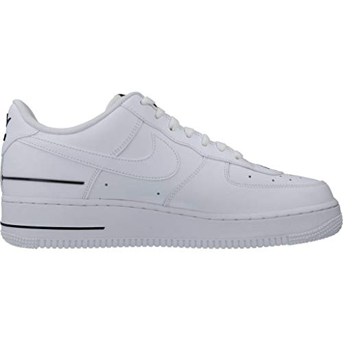 Nike Air Force 1 '07 Lv8 3, Zapatilla de Baloncesto Hombre, Blanco/Blanco/Negro, 42 EU