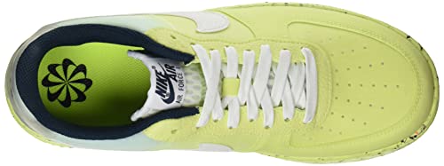 Nike Air Force 1 Crater, Zapatillas de bsquetbol Hombre, Lt Lemon Twist White Armory Navy, 45.5 EU