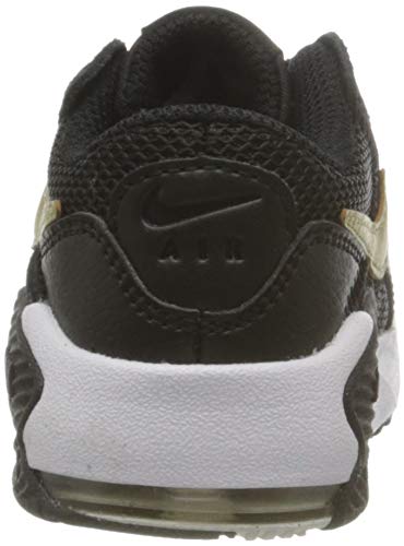 Nike Air MAX EXCEE (TD), Zapatillas de Running, Black Mtlc Gold Star White, 22 EU