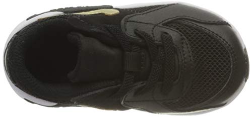 Nike Air MAX EXCEE (TD), Zapatillas de Running, Black Mtlc Gold Star White, 22 EU