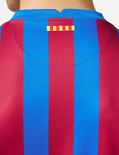 Nike - Barcelona FC Temporada 2021/22 Camiseta Primera Equipación Equipación de Juego, 2XL, Hombre