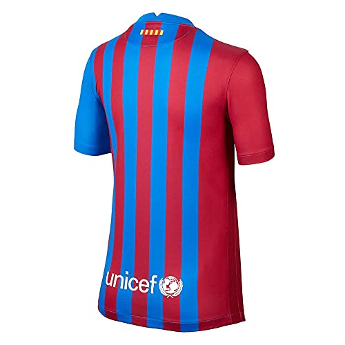 Nike - Barcelona FC Temporada 2021/22 Camiseta Primera Equipación Equipación de Juego, L, Unisex