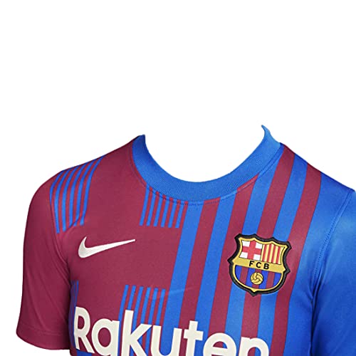 Nike - Barcelona FC Temporada 2021/22 Camiseta Primera Equipación Equipación de Juego, XL, Unisex