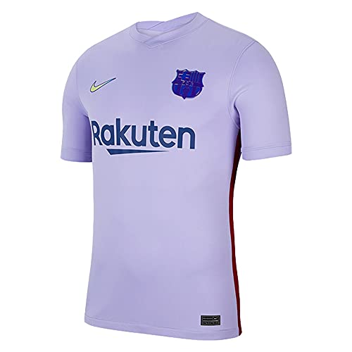 Nike - Barcelona FC Temporada 2021/22 Camiseta Segunda Equipación Equipación de Juego, M, Unisex