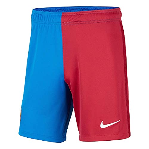 Nike - Barcelona FC Temporada 2021/22 Pantalón Corto Primera Equipación Equipación de Juego, XL, Unisex