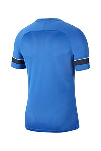 NIKE Camiseta de Entrenamiento Academy 21 para Hombre, Hombre, Camiseta, CW6101-463, Azul/Blanco/Negro, Extra-Large