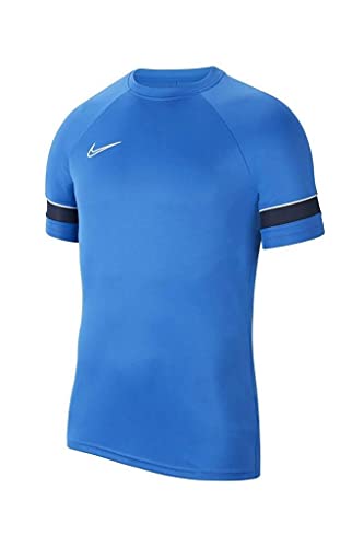 NIKE Camiseta de Entrenamiento Academy 21 para Hombre, Hombre, Camiseta, CW6101-463, Azul/Blanco/Negro, Extra-Large