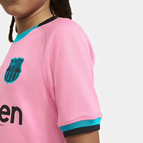 NIKE CK7882 FCB Y NK BRT Stad JSY SS 3R T-Shirt, Unisex niños, Pink Beam/Black Full Sponsor, XS