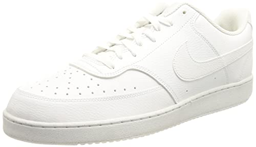 Nike Court Vision Lo Be, Zapatillas para Caminar Hombre, White/White-White, 42.5 EU