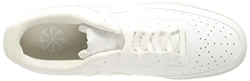 Nike Court Vision Lo Be, Zapatillas para Caminar Hombre, White/White-White, 42.5 EU