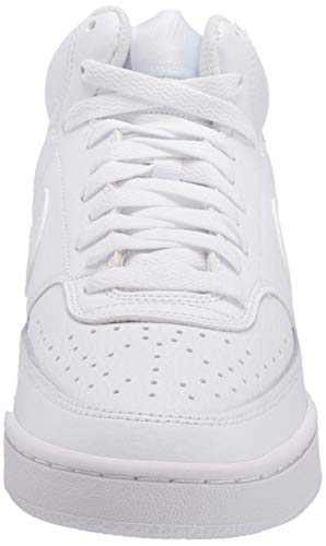 Nike Court Vision Mid, Zapatillas Mujer, Blanco, 44 EU