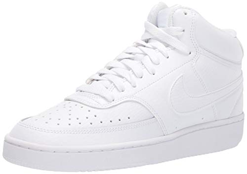 Nike Court Vision Mid, Zapatillas Mujer, Blanco, 44 EU