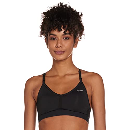 NIKE CZ4456 W NK DF Indy V-Neck Bra Sports Bra Women's Black/Black/Black/White S