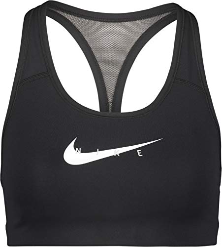 NIKE DC5551-010 W NK Swoosh Pack GRX Bra Sports Bra Womens Black/Black/(White) XS