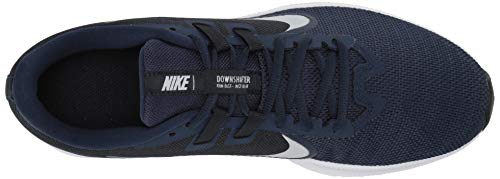 Nike Downshifter 9, Zapatillas de Correr Hombre, Azul (Midnight Navy/Pure Platinum/Dk Obsidian/Black/White 401), 40.5 EU