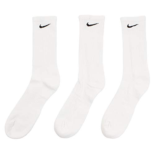 NIKE Everyday Calcetines, Unisex Adulto, Blanco, L