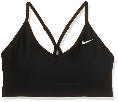 NIKE Indy Sujetador Deportivo, Mujer, Negro, L