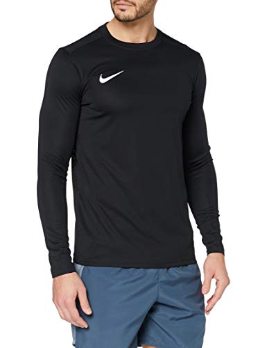 NIKE M NK Dry Park VII JSY LS Camiseta de Manga Corta, Hombre, Black/White, L