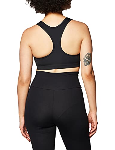 NIKE Med Pad Bra Sujetador de Deporte, Mujer, Black/(White), M