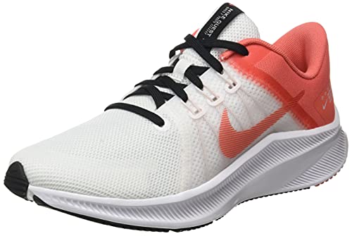 Nike Quest 4, Zapatillas para Correr Mujer, White/Magic Ember-Black-Light, 35.5 EU