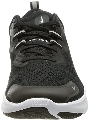 Nike React Miler 2, Zapatillas para Correr Hombre, Black White Smoke Grey, 40 EU