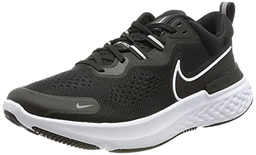 Nike React Miler 2, Zapatillas para Correr Hombre, Black White Smoke Grey, 40 EU