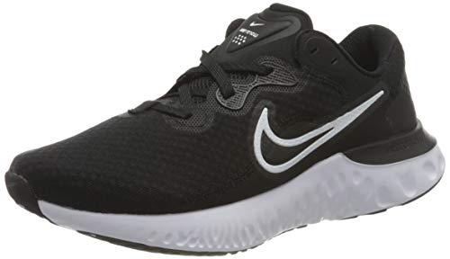 Nike Renew Run 2, Zapatillas para Correr Mujer, Negro Black White Dk Smoke Grey, 40.5 EU