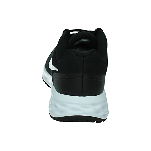 Nike Revolution 6, Road Running Shoe Hombre, Black/White-Iron Grey, 40.5 EU