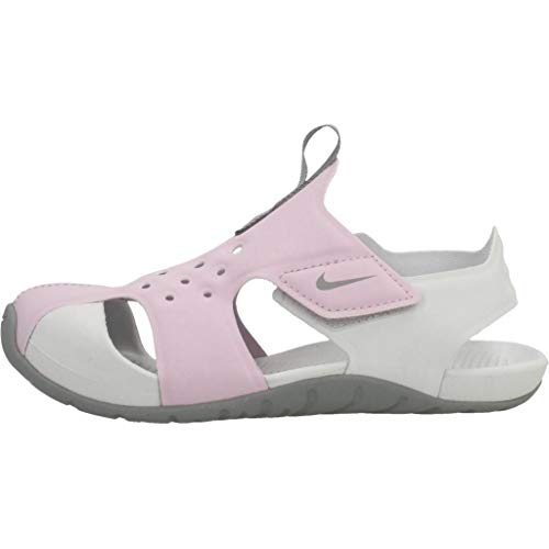 Nike Sunray Protect 2, Walking Shoe, Lila Helado/Partícula Gris/Polvo Fotón, 27 EU