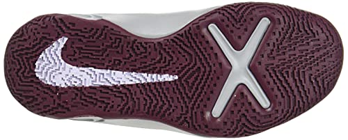 Nike Team Hustle D 10, Basketball Shoe, Smoke Grey/Pure Violet-Dark Beetroot, 40 EU