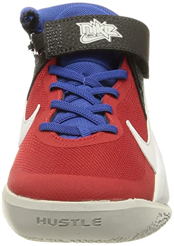 Nike Team Hustle D 10 Flyease, Zapatillas Deportivas, Multicolor Off Noir White University Red Game Royal, 39 EU