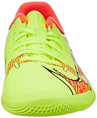 Nike Vapor 14 Academy IC, Zapatos de fútbol (IN), Volt/Bright Crimson, 37.5 EU