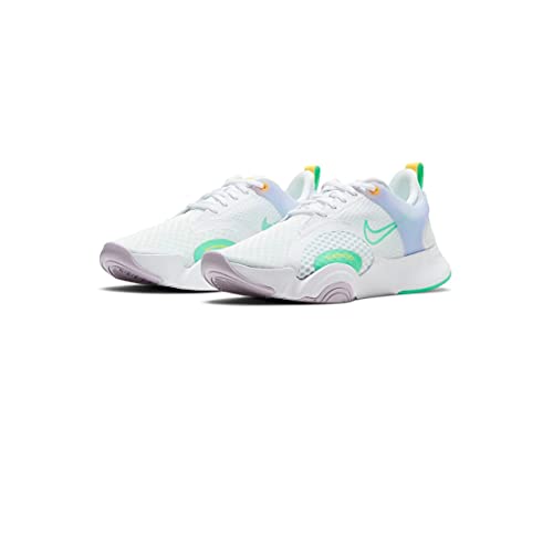 Nike W Superrep Go 2, Entrenador. Mujer, White Green Glow Infinite Lilac, 40 EU