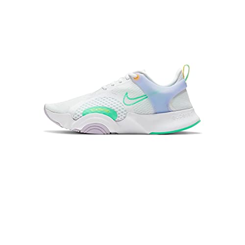 Nike W Superrep Go 2, Entrenador. Mujer, White Green Glow Infinite Lilac, 40 EU