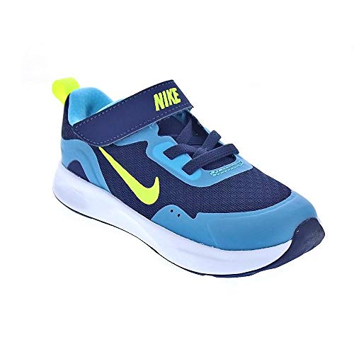 Nike Wearallday (TD), Zapatillas Unisex niños, Midnight Navy Volt Baltic Blue White, 22 EU