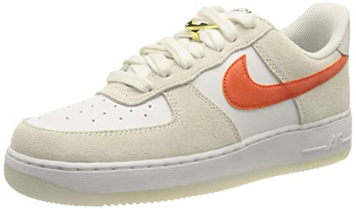 Nike Wmns Air Force 1 '07 Se, Zapatillas Deportivas Mujer, White Summit White Sail Orange, 40 EU