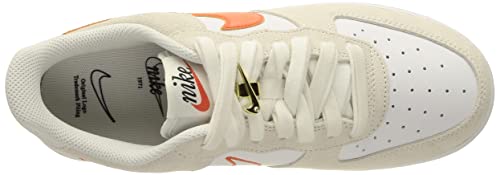 Nike Wmns Air Force 1 '07 Se, Zapatillas Deportivas Mujer, White Summit White Sail Orange, 40 EU