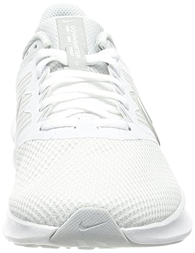 Nike Wmns Downshifter 11, Zapatillas para Correr Mujer, White Mtlc Silver Pure Platinum Wolf Grey, 38 EU